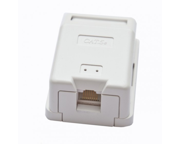 Cat6 Keystone Single Port Surface Box