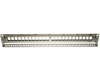 Cat6A Patch Panel 24 Port Keystone (unloaded)