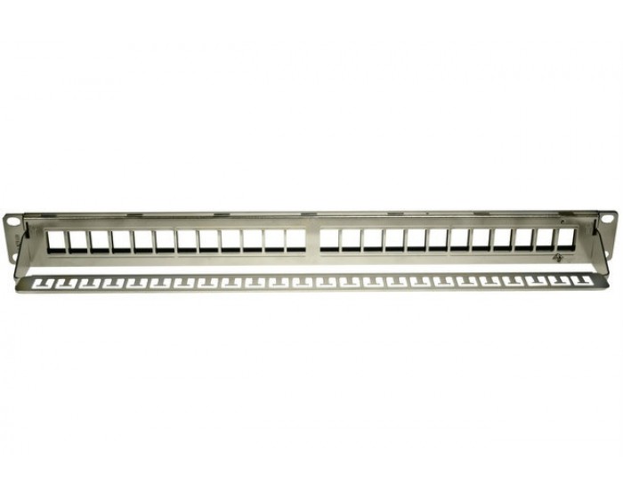 Cat6A Patch Panel 24 Port Keystone (unloaded)