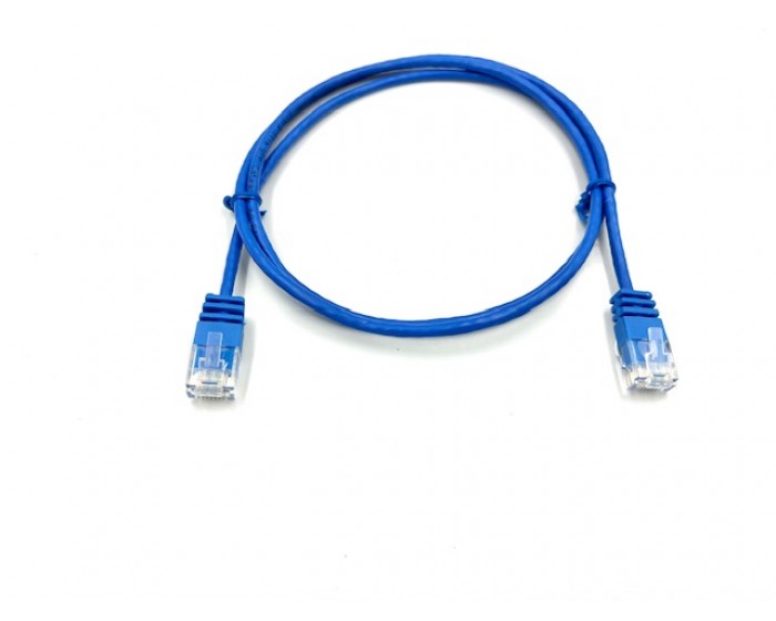 Cat6A UTP Slimline Blue Lead 1.5mtr