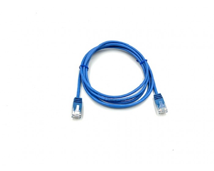 Cat6A UTP Slimline Blue Lead 3mtr