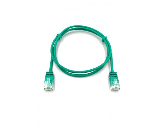 Cat6A UTP Slimline Green Lead 1mtr