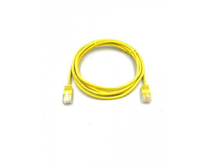 Cat6 UTP Slimline Yellow Lead 3mtr