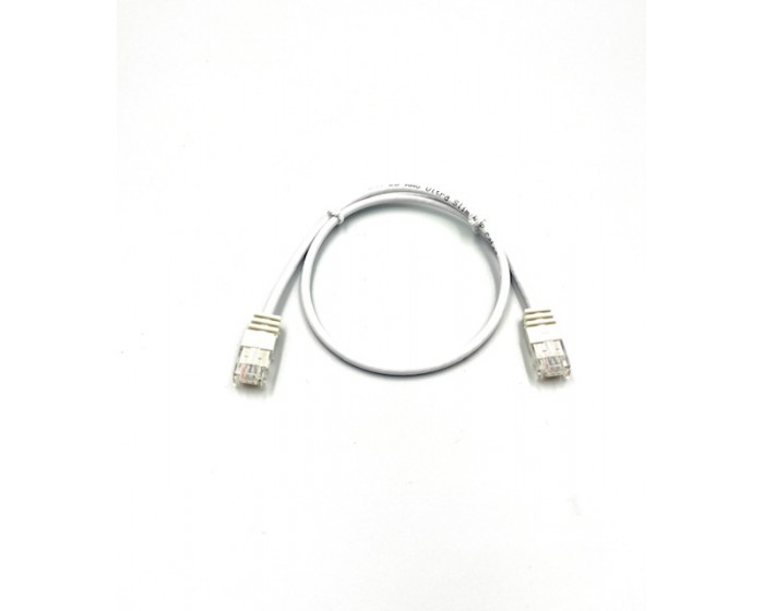 Cat6 UTP Slimline White Lead  0.5mtr