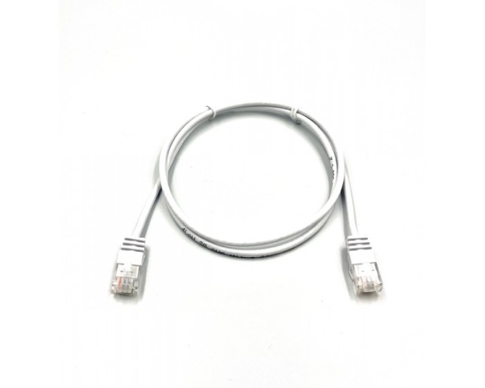 Cat6A UTP Slimline White Lead 1mtr